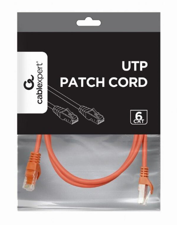 PATCH CABLE CAT6 UTP 1M/RED PP6U-1M/R GEMBIRD - Image 2