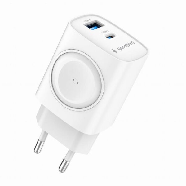 CHARGER USB 2IN1 20W 2PORT/TA-UC-PDQCW20-01-W GEMBIRD - Image 2