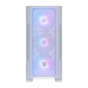 Case|MSI|MAG FORGE M100R / WHITE|Micro|Not included|MicroATX|MiniITX|Colour White|MAGFORGEM100RWHITE