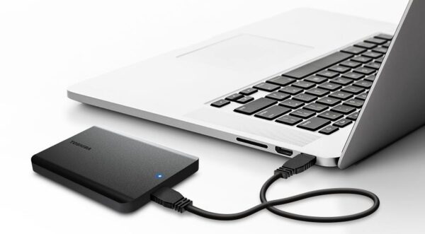 External HDD|TOSHIBA|Canvio Basics 2022|HDTB510EK3AA|1TB|USB 3.2|Colour Black|HDTB510EK3AA - Image 4