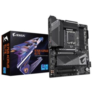 Mainboard|GIGABYTE|Intel B760 Express|LGA1700|ATX|Memory DDR5|Memory slots 4|1xPCI-Express 3.0 1x|1xPCI-Express 3.0 4x|1xPCI-Express 4.0 16x|3xM.2|1xHDMI|1xDisplayPort|1xAudio-In|1xAudio-Out|4xUSB 2.0|5xUSB 3.2|1xUSB-C|1xOptical S/PDIF|1xRJ45|B760AORUSELITE