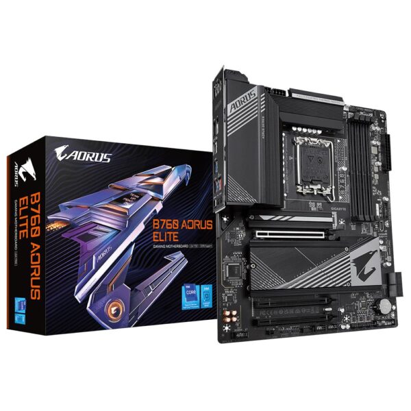 Mainboard|GIGABYTE|Intel B760 Express|LGA1700|ATX|Memory DDR5|Memory slots 4|1xPCI-Express 3.0 1x|1xPCI-Express 3.0 4x|1xPCI-Express 4.0 16x|3xM.2|1xHDMI|1xDisplayPort|1xAudio-In|1xAudio-Out|4xUSB 2.0|5xUSB 3.2|1xUSB-C|1xOptical S/PDIF|1xRJ45|B760AORUSELITE