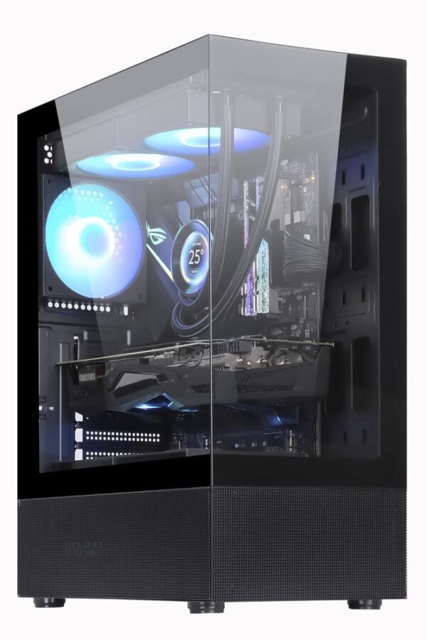 Case|GOLDEN TIGER|Raider DK-6|MidiTower|Case product features Transparent panel|Not included|ATX|Colour Black|RAIDERDK6 - Image 2