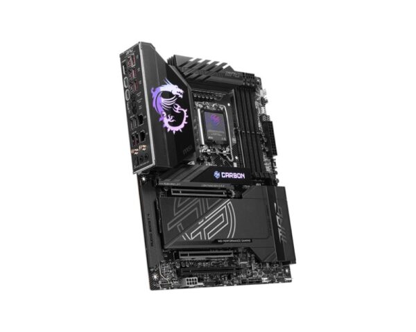 Mainboard|MSI|Intel Z890|LGA1851|ATX|Memory DDR5|Memory slots 4|1xPCI-Express 4.0 4x	|1xPCI-Express 5.0 8x|1xPCI-Express 5.0 16x|5xM.2|1xHDMI|10xUSB 3.2|1xUSB-C|2xUSB-C w/Thunderbolt|1xOptical S/PDIF|2xRJ45|2xAudio port|MPGZ890CARBONWIFI - Image 4