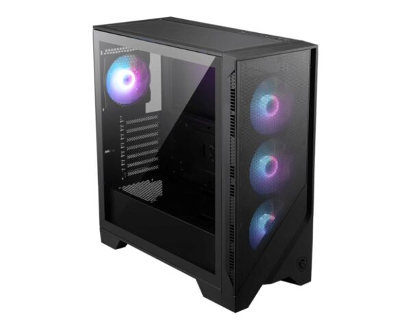 Case|MSI|MAG FORGE 321R AIRFLOW|MidiTower|Case product features Transparent panel|ATX|MicroATX|MiniITX|Colour Black|MAGFORGE321RAIRFLOW - Image 2