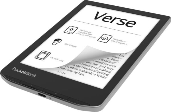 E-Reader|POCKETBOOK|Verse|6"|1024x758|1xUSB-C|Micro SD|Wireless LAN|Grey|PB629-M-WW - Image 4