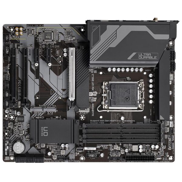 Mainboard|GIGABYTE|Intel Z790|LGA1700|ATX|Memory DDR5|Memory slots 4|2xPCI-Express 3.0 1x|1xPCI-Express 3.0 16x|1xPCI-Express 4.0 16x|1xPCI-Express 5.0 16x|3xM.2|1xHDMI|1xDisplayPort|4xUSB 2.0|5xUSB 3.2|1xUSB-C|1xRJ45|3xAudio port|Z790UDAX1.1 - Image 4