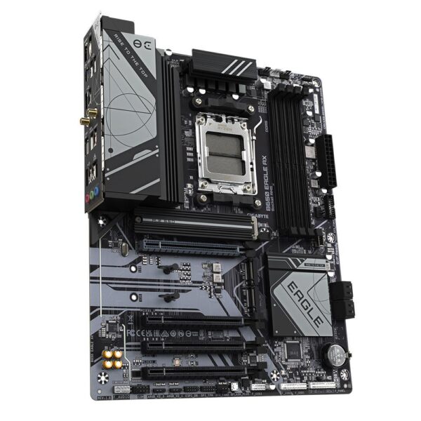 Mainboard|GIGABYTE|AMD B650|SAM5|ATX|Memory DDR5|Memory slots 4|1xPCI-Express 16x|3xPCI-Express 3.0 16x|3xM.2|2xHDMI|1xDisplayPort|6xUSB 2.0|2xUSB 3.2|1xUSB-C|1xRJ45|3xAudio port|B650EAGLEAX1.1 - Image 3