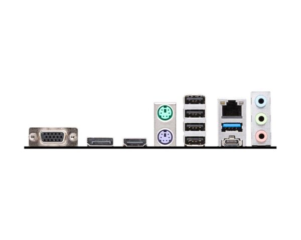 Mainboard|MSI|Intel B760 Express|LGA1700|Micro-ATX|Memory DDR4|Memory slots 4|2xPCI-Express 1x|1xPCI-Express 16x|2xM.2|1x15pin D-sub|1xHDMI|1xDisplayPort|4xUSB 2.0|1xUSB 3.2|1xUSB-C|2xPS/2|1xRJ45|3xAudio port|PROB760M-PDDR4 - Image 5