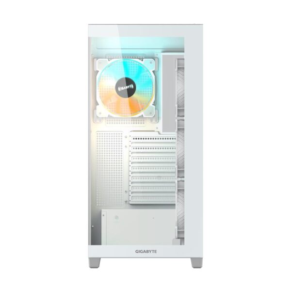 Case|GIGABYTE|MidiTower|Case product features Transparent panel|ATX|MicroATX|MiniITX|Colour White|GB-C500PIST - Image 2