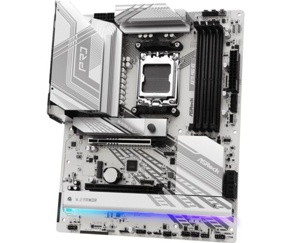 Mainboard|ASROCK|AMD X870|SAM5|ATX|Memory DDR5|Memory slots 4|1xPCI-Express 4.0 16x|1xPCI-Express 5.0 16x|4xM.2|1xHDMI|6xUSB 2.0|4xUSB 3.2|2xUSB-C|1xOptical S/PDIF|1xRJ45|2xAudio port|X870PRORS - Image 4
