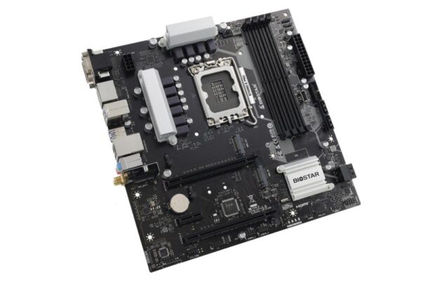 Mainboard|BIOSTAR|Intel B760 Express|LGA1700|Micro-ATX|Memory DDR5|Memory slots 4|1xPCI-Express 3.0 1x|1xPCI-Express 3.0 16x|1xPCI-Express 4.0 16x|2xM.2|1x15pin D-sub|1xDVI-D|1xHDMI|1xDisplayPort|2xUSB 2.0|3xUSB 3.2|1xRJ45|3xAudio port|B760MZ-EPRO - Image 3