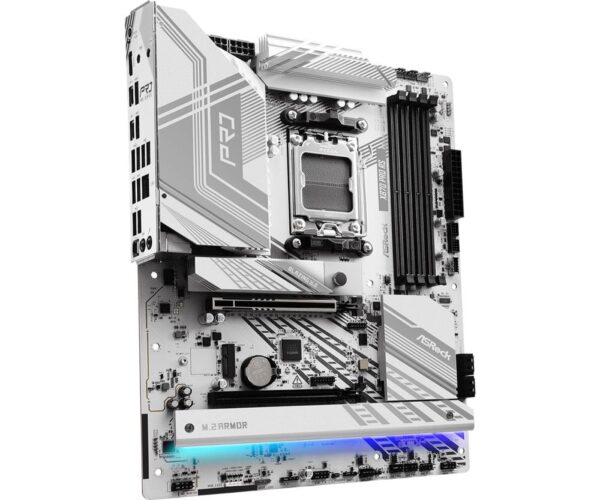 Mainboard|ASROCK|AMD X870|SAM5|ATX|Memory DDR5|Memory slots 4|1xPCI-Express 4.0 16x|1xPCI-Express 5.0 16x|4xM.2|1xHDMI|6xUSB 2.0|4xUSB 3.2|2xUSB-C|1xOptical S/PDIF|1xRJ45|2xAudio port|X870PRORS - Image 3