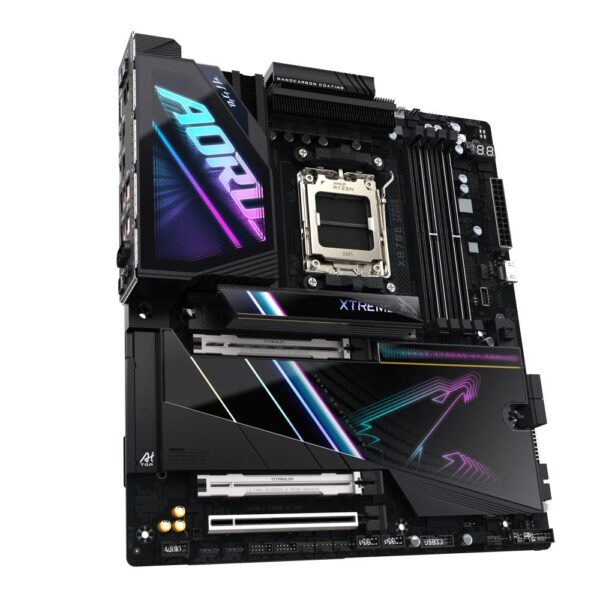 Mainboard|GIGABYTE|AMD X870E|SAM5|EATX|Memory DDR5|Memory slots 4|1xPCI-Express 4.0 4x	|1xPCI-Express 4.0 8x|1xPCI-Express 5.0 16x|4xM.2|1xHDMI|2xUSB 2.0|6xUSB 3.2|2xUSB-C|1xOptical S/PDIF|2xRJ45|2xAudio port|X870EAXTREMEAITOP - Image 3