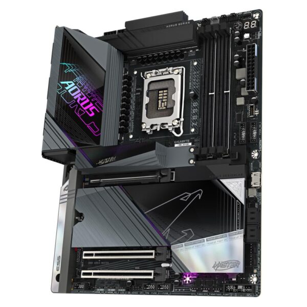 Mainboard|GIGABYTE|Intel Z890|LGA1851|ATX|Memory DDR5|Memory slots 4|1xPCI-Express 4.0 1x|1xPCI-Express 4.0 4x	|1xPCI-Express 5.0 16x|5xM.2|2xUSB 2.0|8xUSB 3.2|2xUSB-C w/Thunderbolt|1xOptical S/PDIF|1xRJ45|2xAudio port|Z890AORUSMASTER - Image 4