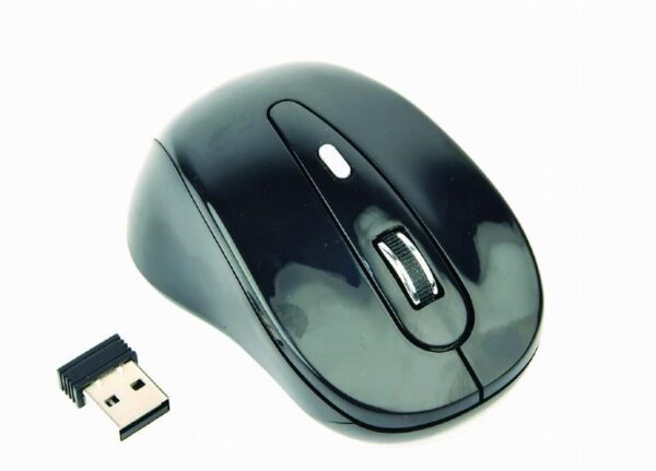 MOUSE USB OPTICAL WRL/BLACK MUSW-6B-01 GEMBIRD - Image 2