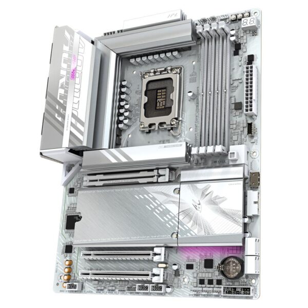 Mainboard|GIGABYTE|Intel B860 Express|LGA1851|ATX|Memory DDR5|Memory slots 4|3xPCI-Express 16x|2xM.2|1xHDMI|1xDisplayPort|1xAudio-In|1xAudio-Out|4xUSB 2.0|6xUSB 3.2|1xUSB-C|1xOptical S/PDIF|1xRJ45|B860AELITEWF7ICE1.0 - Image 5