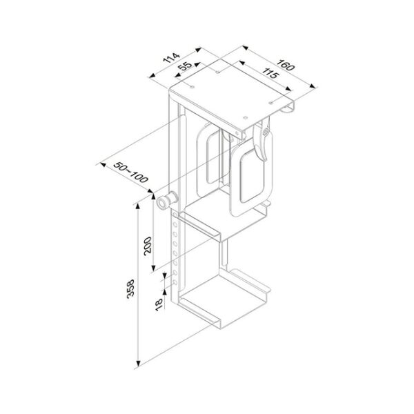 PC ACC DESK MOUNT 10KG/CPU-D075BLACK NEOMOUNTS - Image 6