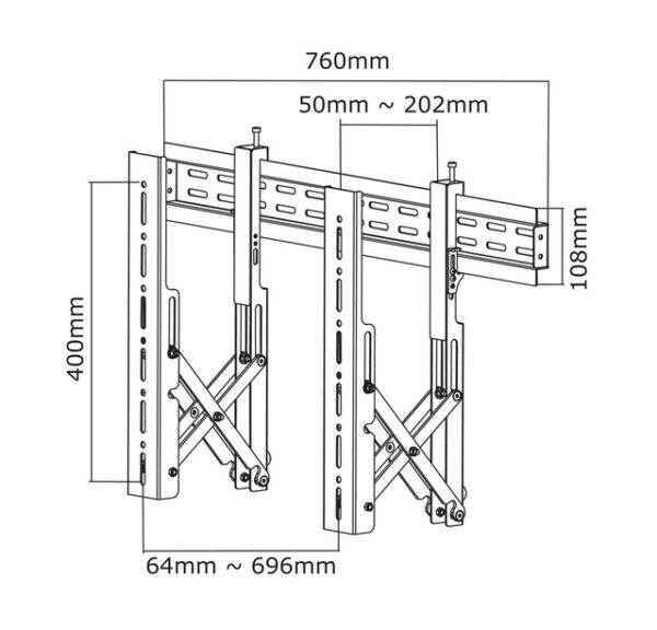 TV SET ACC WALL MOUNT BLACK/LED-VW1000BLACK NEOMOUNTS - Image 3