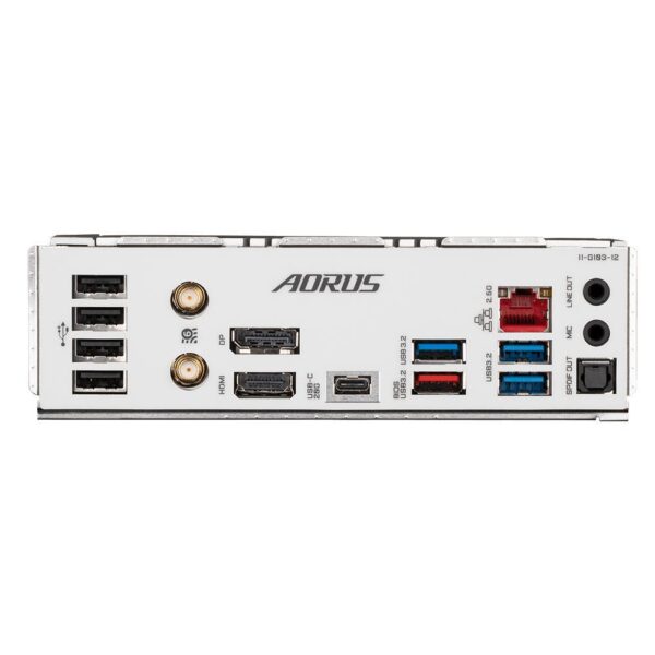 Mainboard|GIGABYTE|Intel B760 Express|LGA1700|Micro-ATX|Memory DDR5|Memory slots 4|2xPCI-Express 4.0 16x|2xM.2|1xHDMI|1xDisplayPort|4xUSB 2.0|4xUSB 3.2|1xUSB-C|1xOptical S/PDIF|1xRJ45|2xAudio port|B760MAORUSELITEAX1.1 - Image 6