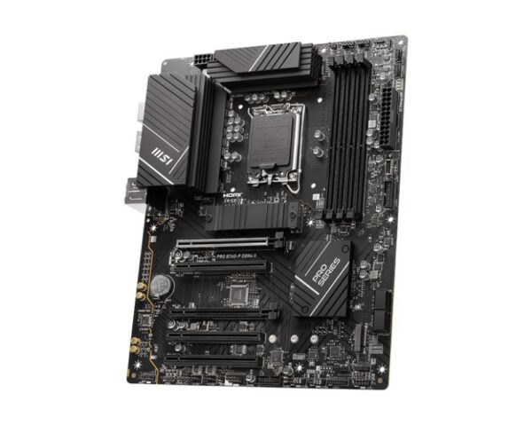 Mainboard|MSI|Intel B760 Express|LGA1700|ATX|Memory DDR4|Memory slots 4|5xPCI-Express 5.0 16x|2xM.2|1xHDMI|1xDisplayPort|2xUSB 2.0|2xUSB 3.2|1xUSB-C|1xOptical S/PDIF|1xRJ45|5xAudio port|PROB760-PDDR4II - Image 3