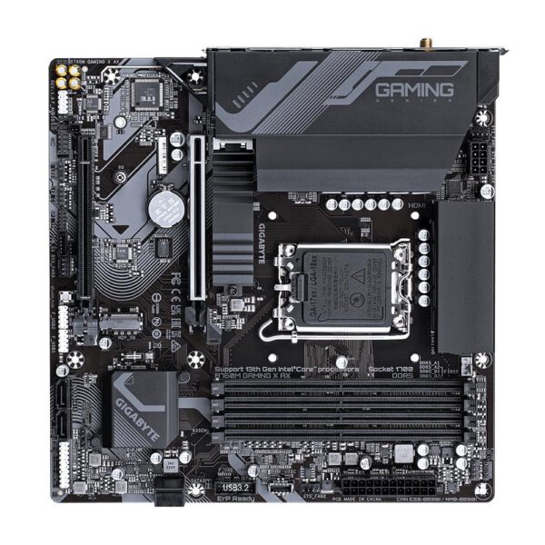 Mainboard|GIGABYTE|Intel B760 Express|LGA1700|Micro-ATX|Memory DDR5|Memory slots 4|1xPCI-Express 4.0 16x|1xM.2|1xHDMI|1xDisplayPort|5xUSB 2.0|3xUSB 3.2|1xRJ45|3xAudio port|B760MGAMINGXAX1.1 - Image 4