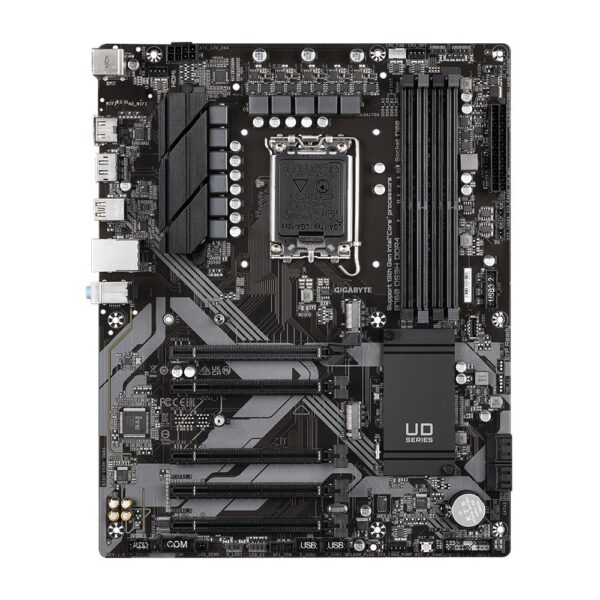 Mainboard|GIGABYTE|Intel B760 Express|LGA1700|ATX|Memory DDR4|Memory slots 4|4xPCI-Express 3.0 1x|1xPCI-Express 4.0 16x|2xM.2|1xHDMI|1xDisplayPort|4xUSB 2.0|1xUSB 3.2|1xUSB-C|1xPS/2|1xRJ45|3xAudio port|B760DS3HDDR4 - Image 2