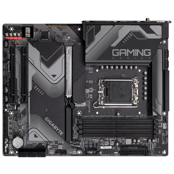 Mainboard|GIGABYTE|Intel Z790|LGA1700|ATX|Memory DDR5|Memory slots 4|1xPCI-Express 4.0 16x|1xPCI-Express 5.0 16x|4xM.2|1xHDMI|1xDisplayPort|4xUSB 2.0|5xUSB 3.2|1xUSB-C|1xOptical S/PDIF|1xRJ45|2xAudio port|Z790GAMINGXAX1.1 - Image 3