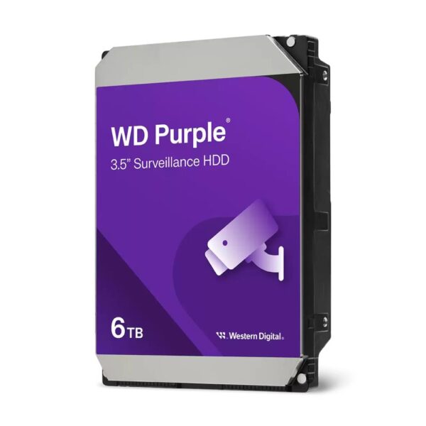 HDD|WESTERN DIGITAL|Purple|6TB|SATA|256 MB|5400 rpm|3,5"|WD64PURZ - Image 2