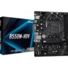Mainboard|ASROCK|AMD B550|SAM4|MicroATX|1xPCI-Express 3.0 1x|1xM.2|1xPCI-Express 4.0 16x|Memory DDR4|Memory slots 2|1x15pin D-sub|1xDVI|1xHDMI|2xUSB 2.0|4xUSB 3.2|1xPS/2|1xRJ45|3xAudio port|B550M-HDV