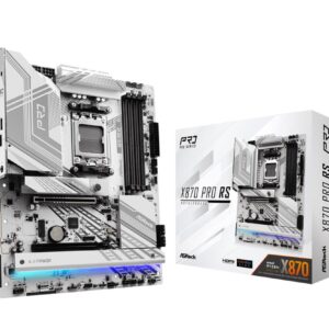 Mainboard|ASROCK|AMD X870|SAM5|ATX|Memory DDR5|Memory slots 4|1xPCI-Express 4.0 16x|1xPCI-Express 5.0 16x|4xM.2|1xHDMI|6xUSB 2.0|4xUSB 3.2|2xUSB-C|1xOptical S/PDIF|1xRJ45|2xAudio port|X870PRORS