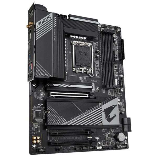 Mainboard|GIGABYTE|Intel B760 Express|LGA1700|ATX|Memory DDR4|Memory slots 4|2xPCI-Express 3.0 16x|1xPCI-Express 4.0 16x|3xM.2|1xHDMI|1xDisplayPort|4xUSB 2.0|5xUSB 3.2|1xUSB-C|1xOptical S/PDIF|1xRJ45|2xAudio port|B760AELITEAXDDR4 - Image 3