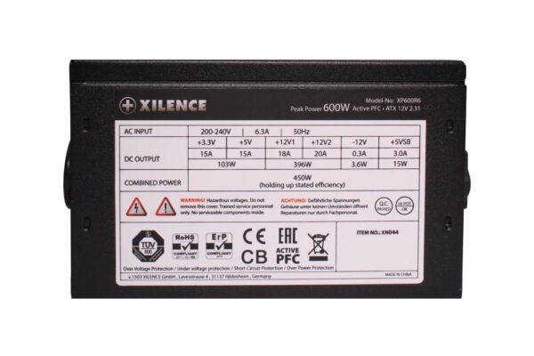 Power Supply|XILENCE|450 Watts|Peak Power 600 Watts|PFC Active|XN044 - Image 8