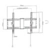 TV SET ACC WALL MOUNT 37-80"/WM-80T-01 GEMBIRD - Image 2