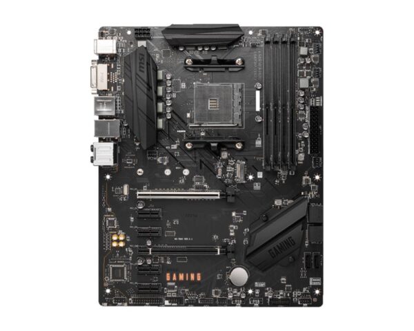 Mainboard|MSI|AMD B550|SAM4|ATX|Memory DDR4|Memory slots 4|4xPCI-Express 2.0 1x|1xPCI-Express 3.0 4x|1xPCI-Express 3.0 16x|1xM.2|1xDVI-D|1xHDMI|2xAudio-In|4xAudio-Out|2xUSB 2.0|4xUSB 3.2|1xPS/2|1xRJ45|B550GAMINGGEN3 - Image 2