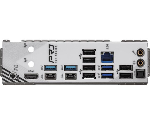 Mainboard|ASROCK|AMD X870|SAM5|ATX|Memory DDR5|Memory slots 4|1xPCI-Express 4.0 16x|1xPCI-Express 5.0 16x|4xM.2|1xHDMI|6xUSB 2.0|4xUSB 3.2|2xUSB-C|1xOptical S/PDIF|1xRJ45|2xAudio port|X870PRORS - Image 5