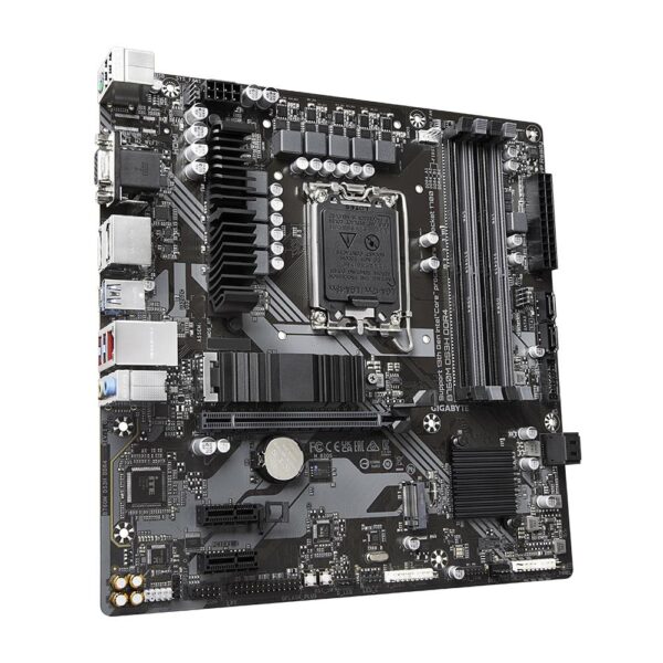 Mainboard|GIGABYTE|Intel B760 Express|LGA1700|Micro-ATX|Memory DDR4|Memory slots 4|2xPCI-Express 3.0 1x|1xPCI-Express 4.0 16x|2xM.2|1x15pin D-sub|1xHDMI|2xDisplayPort|2xUSB 2.0|3xUSB 3.2|1xUSB-C|1xPS/2|1xRJ45|3xAudio port|B760MDS3HDDR4 - Image 2