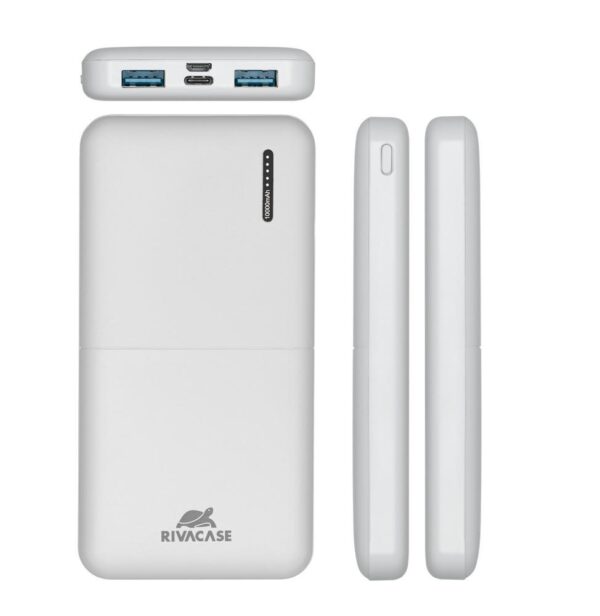 POWER BANK USB 10000MAH/VA2532 WHITE RIVACASE - Image 3