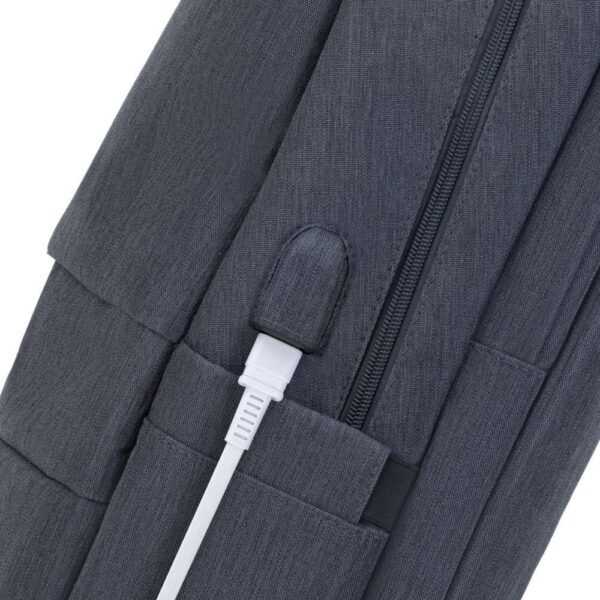 NB BACKPACK ANTI-THEFT 17.3"/7567 DARK GREY RIVACASE - Image 5