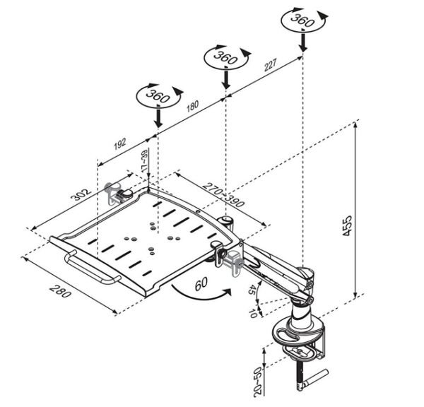NB ACC DESK MOUNT 10-17"/NOTEBOOK-D200 NEOMOUNTS - Image 6