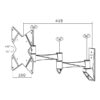 TV SET ACC WALL MOUNT BLACK/10-40" FPMA-W835 NEOMOUNTS - Image 4