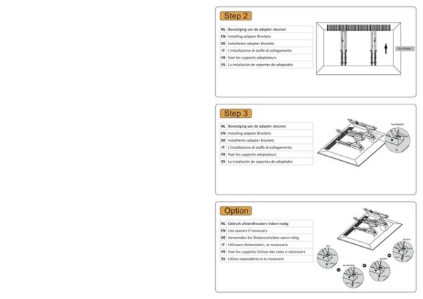 TV SET ACC WALL MOUNT BLACK/LED-VW1000BLACK NEOMOUNTS - Image 9