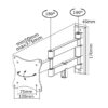 TV SET ACC WALL MOUNT 10-24"/FPMA-W830BLACK NEOMOUNTS - Image 4