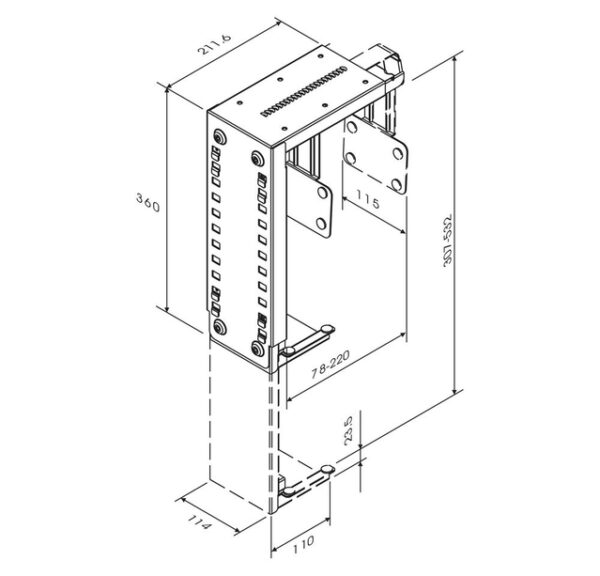 PC ACC DESK MOUNT 30KG/CPU-D100BLACK NEOMOUNTS - Image 3