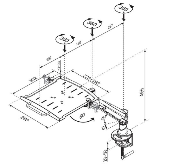 NB ACC DESK MOUNT 10-17"/NOTEBOOK-D200 NEOMOUNTS - Image 3