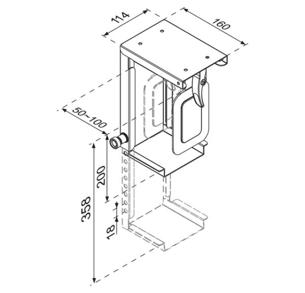 PC ACC DESK MOUNT 10KG/CPU-D075BLACK NEOMOUNTS - Image 4