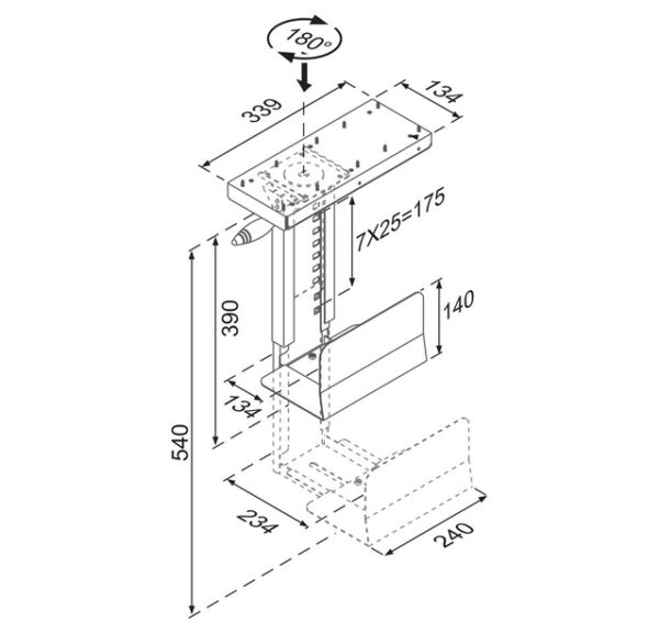 PC ACC DESK MOUNT 30KG/CPU-D250BLACK NEOMOUNTS - Image 3