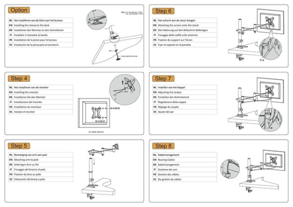 TV SET ACC DESK MOUNT 10-24"/FPMA-D1330SILVER NEOMOUNTS - Image 8