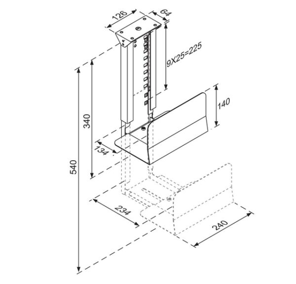 PC ACC DESK MOUNT 30KG/CPU-D200SILVER NEOMOUNTS - Image 3
