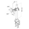 TV SET ACC DESK MOUNT BLACK/10-26" FPMA-D965 NEOMOUNTS - Image 3